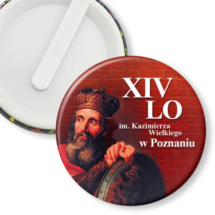 przypinka klips XIV LO w Poznaniu