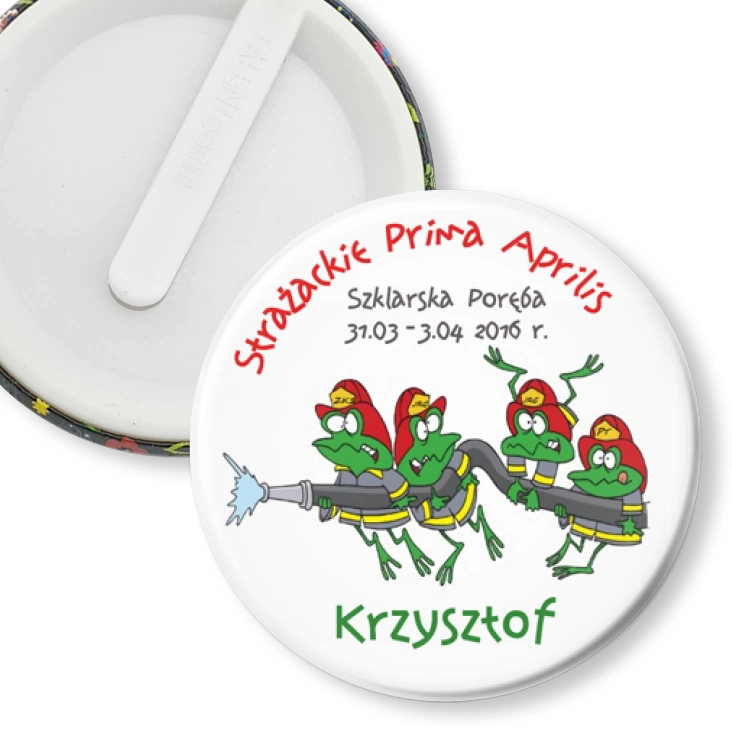 przypinka klips Żaby