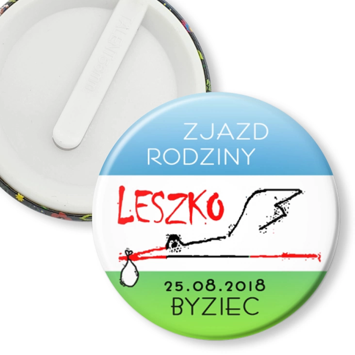 przypinka klips Zjazd rodziny