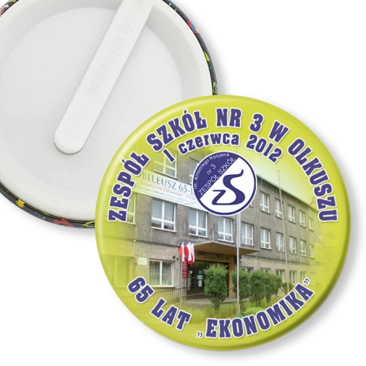 przypinka klips ZS nr 3 w Olkuszu