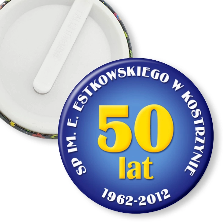 przypinka klips 50 lat SP w Kostrzynie