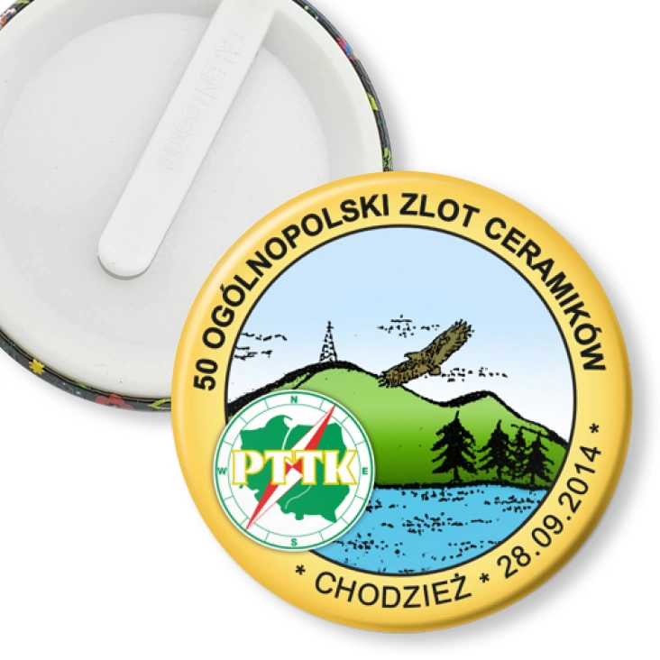 przypinka klips 50 Ogólnopolski Zlot Ceramików