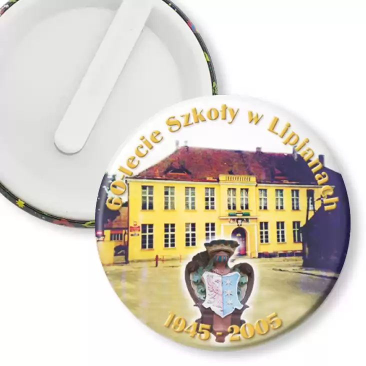 przypinka klips 60-lecie Szkoły w Lipianach 2005