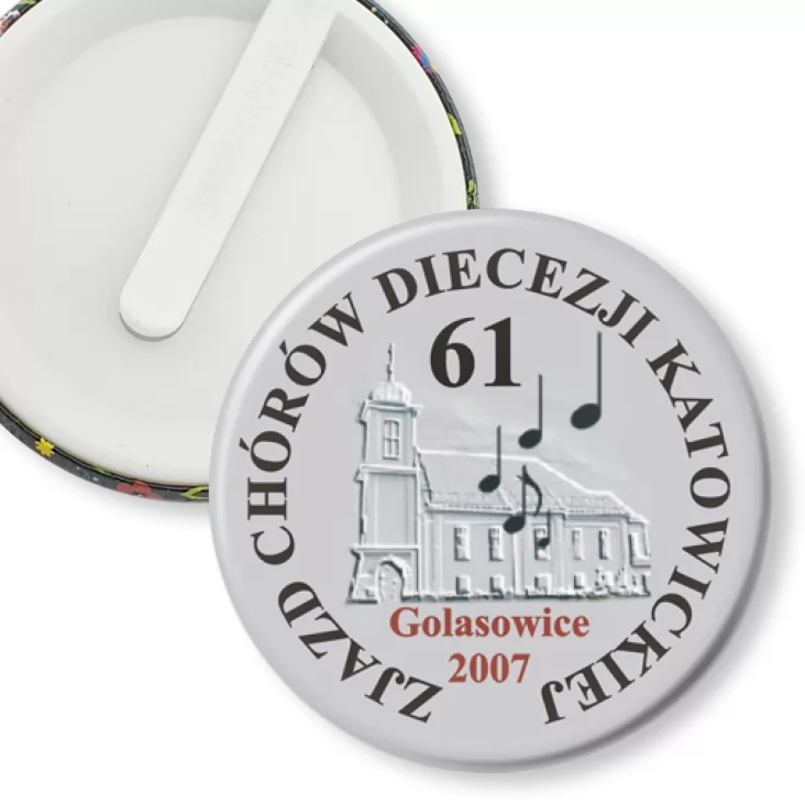przypinka klips 61 Zjazd Chórów Diecezji Katowickiej