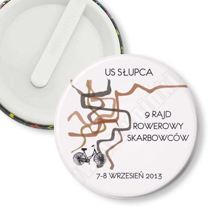 przypinka klips 9 Rajd Rowerowy Skarbowców