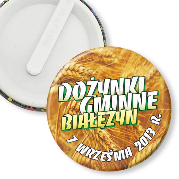 przypinka klips Dożynki Gminne Białężyn