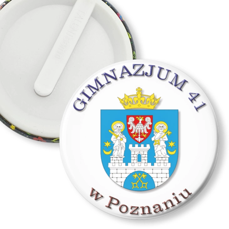 przypinka klips Gimnazjum 41 w Poznaniu