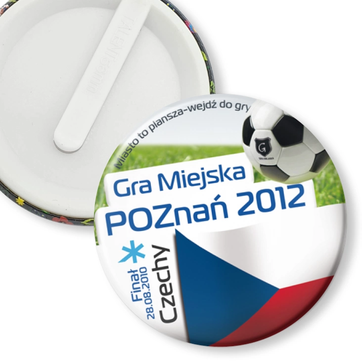 przypinka klips Gra Miejska - Poznań 2012 - Czechy
