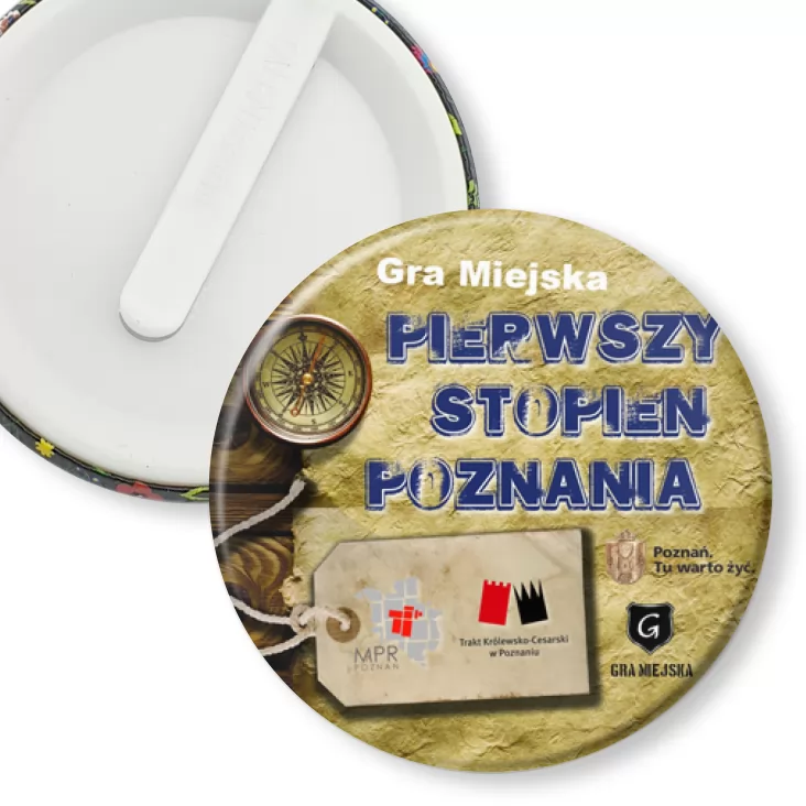 przypinka klips Gra Miejska Poznań