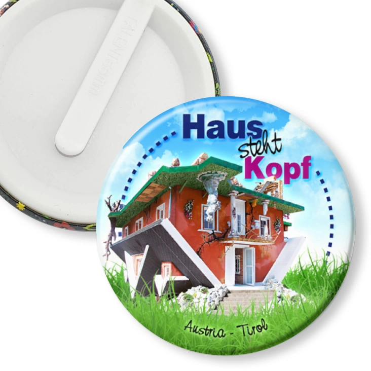 przypinka klips Haus steht Kopf