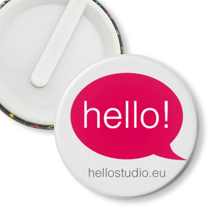 przypinka klips Hello! studio