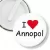 Przypinka klips I love Annopol