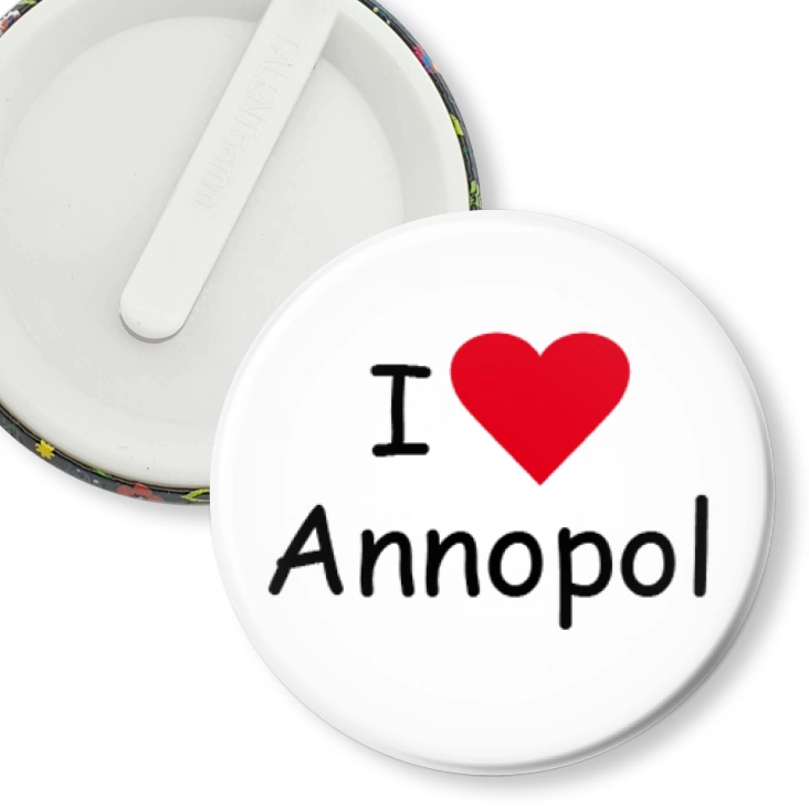 przypinka klips I love Annopol
