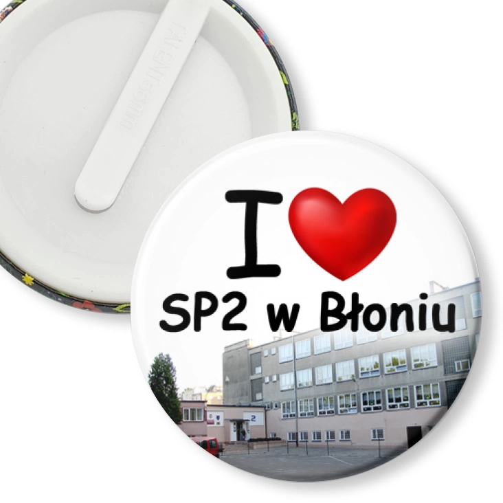 przypinka klips I love SP2 w Błoniu
