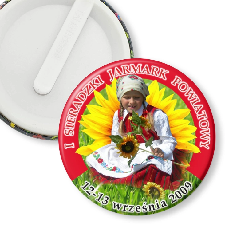 przypinka klips I Sieradzki Jarmark Powiatowy