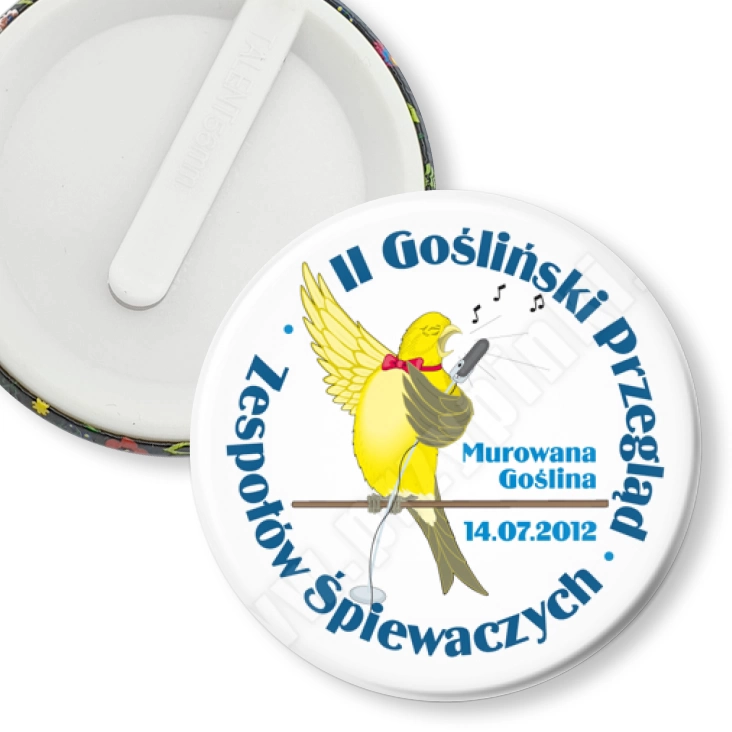 przypinka klips II Gośliński Przegląd Zespołów Śpiewaczych