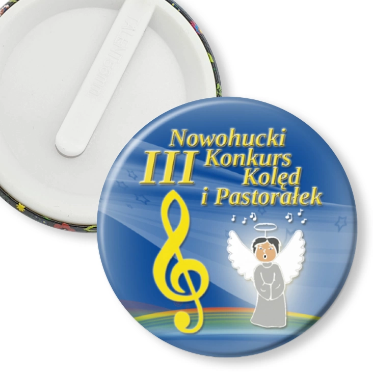 przypinka klips III Nowohucki Konkurs Kolęd i Pastorałek
