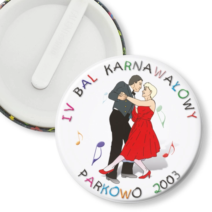 przypinka klips IV Bal Karnawałowy w Parkowie