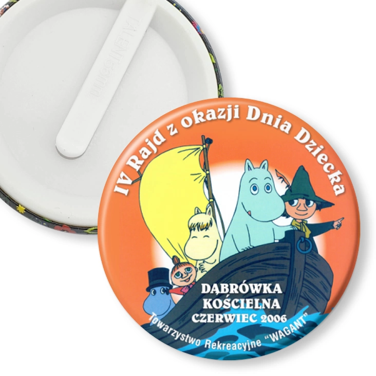 przypinka klips IV Rajd z Okazji Dnia Dziecka