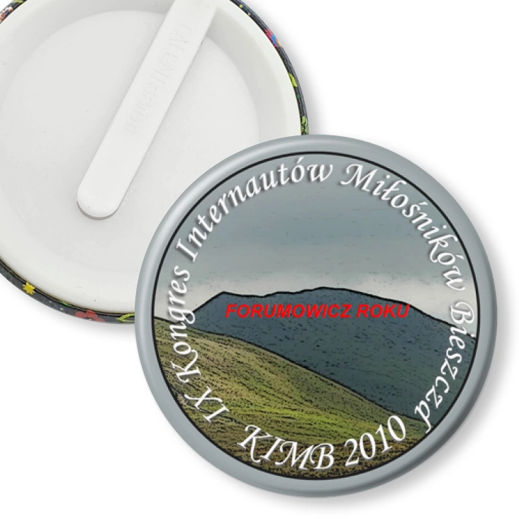 przypinka klips KIMB 2010 - forumowicz roku