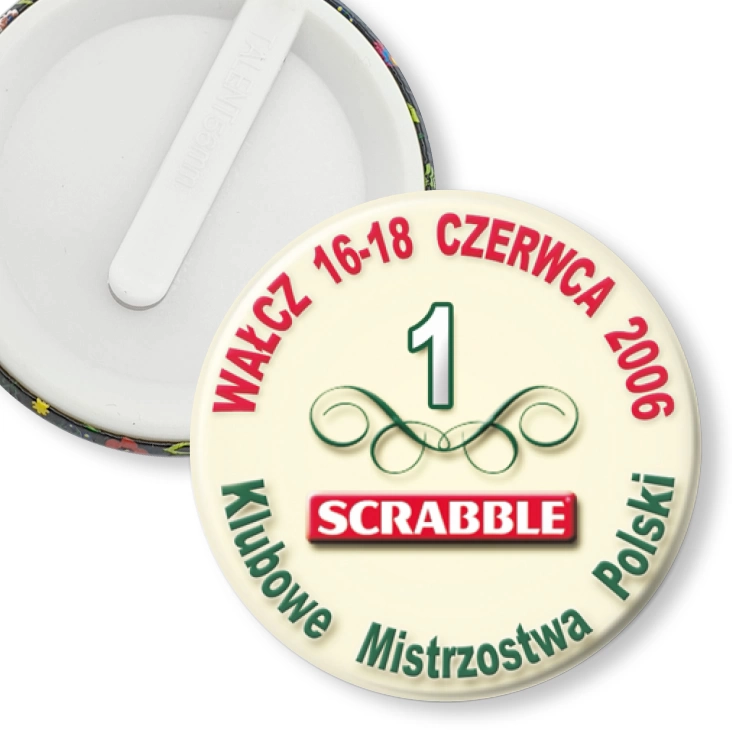 przypinka klips Klubowe Mistrzostwa Polski - Scrabble 2006