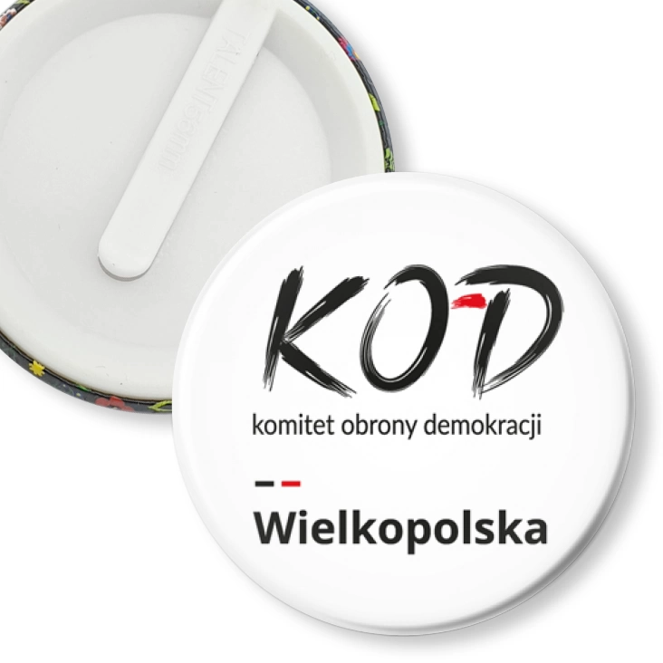 przypinka klips Kod Wielkopolska