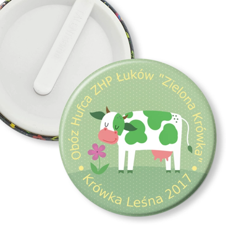 przypinka klips Krówka Leśna