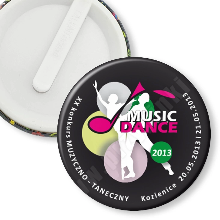 przypinka klips Music Dance 2013