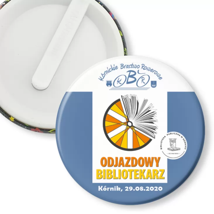 przypinka klips Odlotowy Bibliotekarz