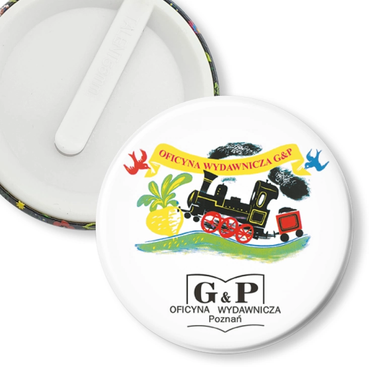 przypinka klips Oficyna Wydawnicza G&P