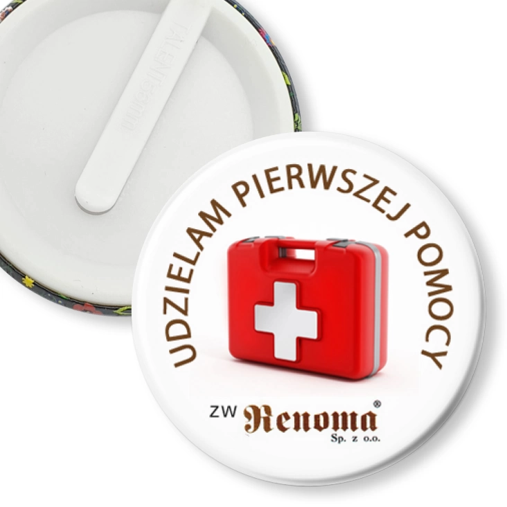 przypinka klips Pierwsza Pomoc - Renoma