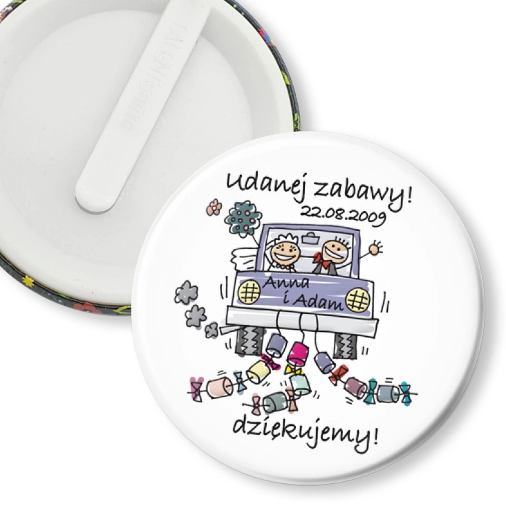przypinka klips Podziękowania