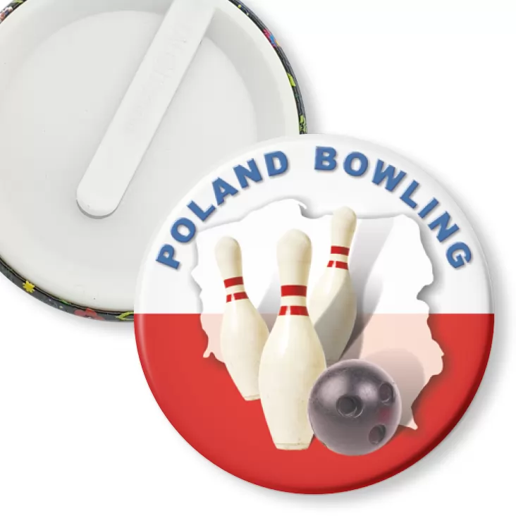 przypinka klips Poland Bowling
