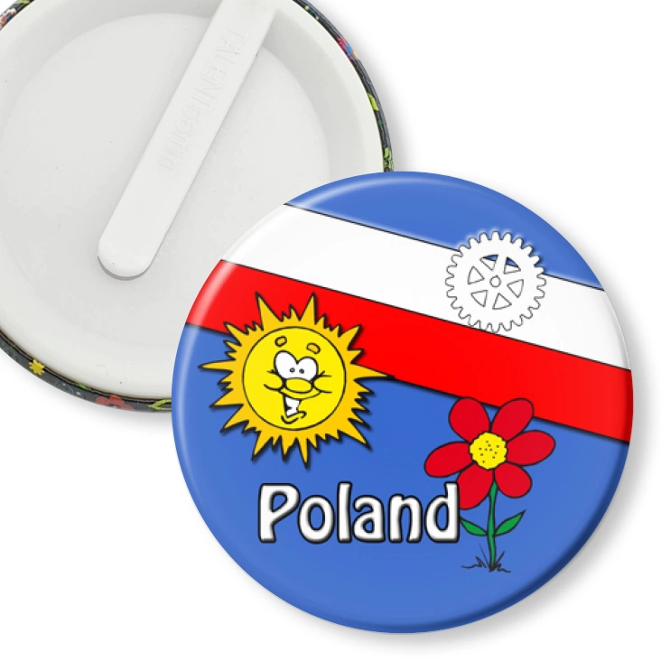 przypinka klips Poland
