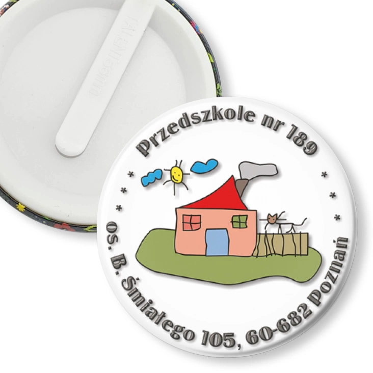 przypinka klips Przedszkole nr 189