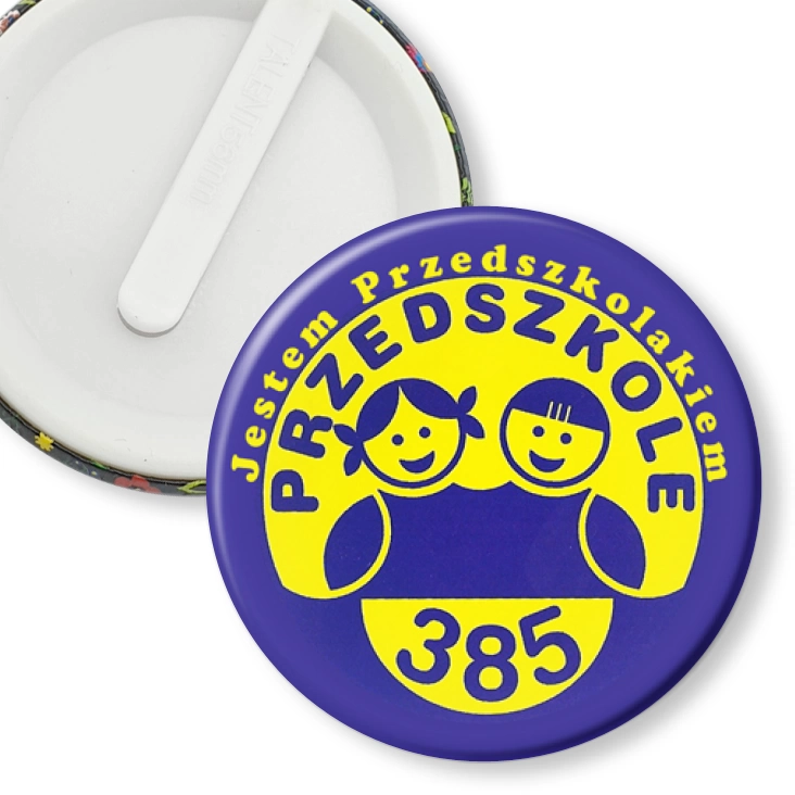 przypinka klips Przedszkole nr 385