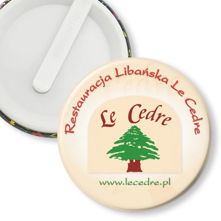 przypinka klips Restauracja Libańska Le Cedre