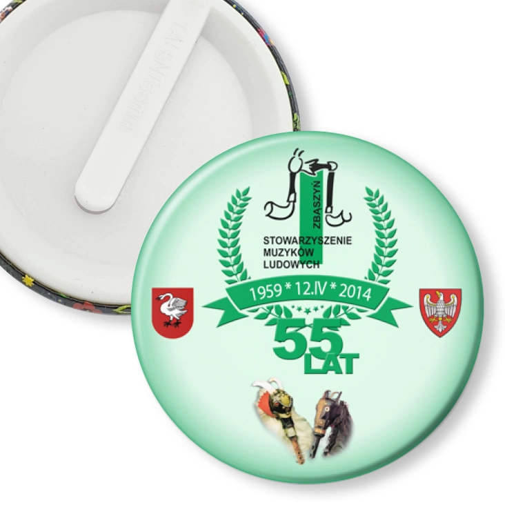 przypinka klips Stow. Muzyków Ludowych Zbąszyń 2014