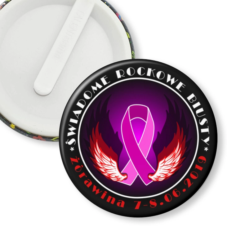 przypinka klips Świadome rockowe biusty