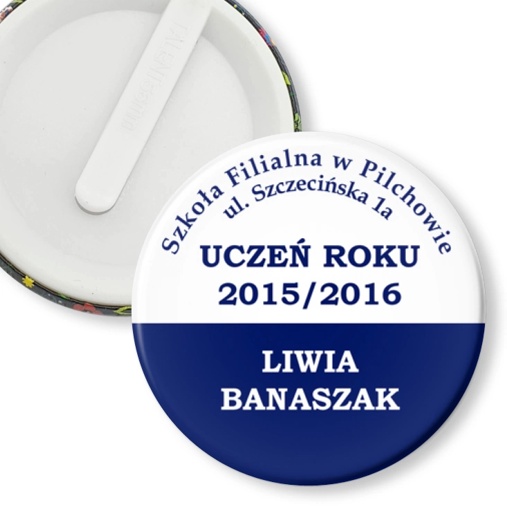 przypinka klips Szkoła Filialna w Pilchowie