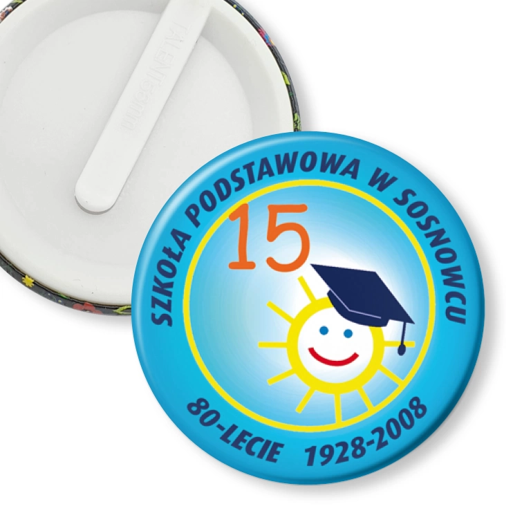 przypinka klips Szkoła Podstawowa w Sosnowcu