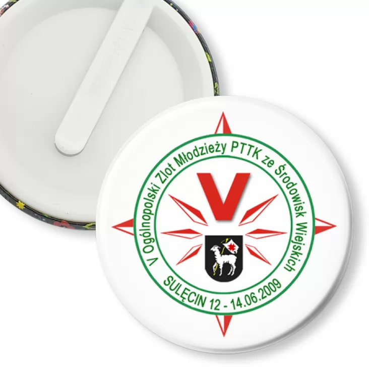 przypinka klips V Ogólnopolski Zlot Młodzieży PTTK