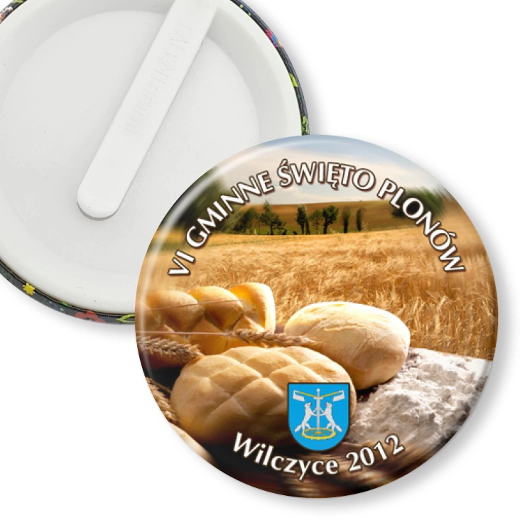 przypinka klips VI Gminne Święto Plonów