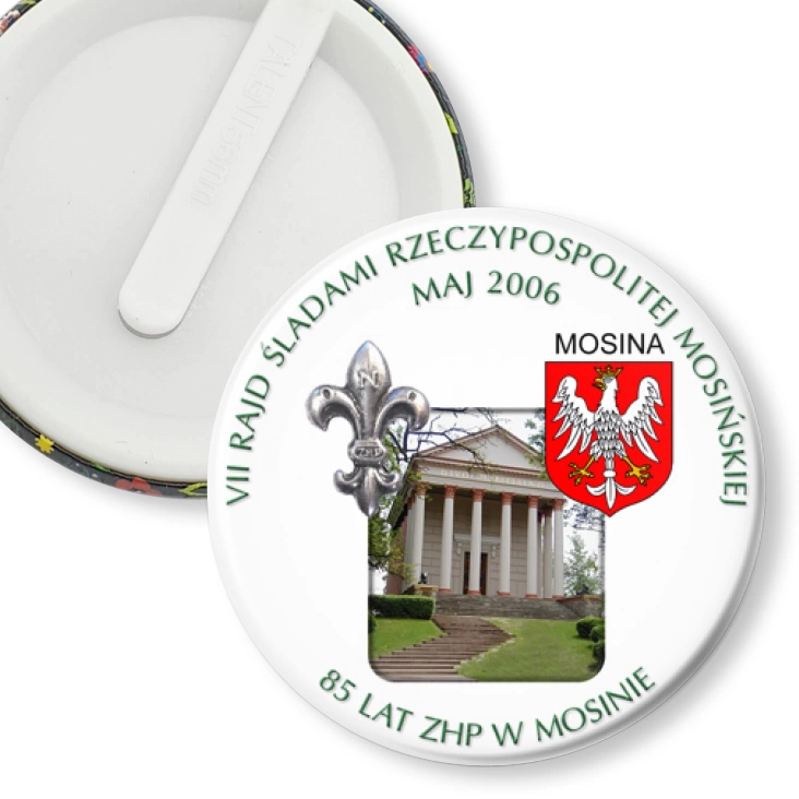 przypinka klips VII Śladami Historii Rzeczypospolitej Mosińskiej