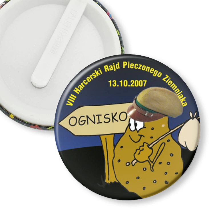 przypinka klips VIII Harcerski Rajd Pieczonego Ziemniaka