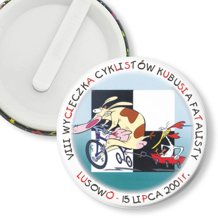 przypinka klips VIII Wycieczka Cyklistów Kubusia Fatalisty