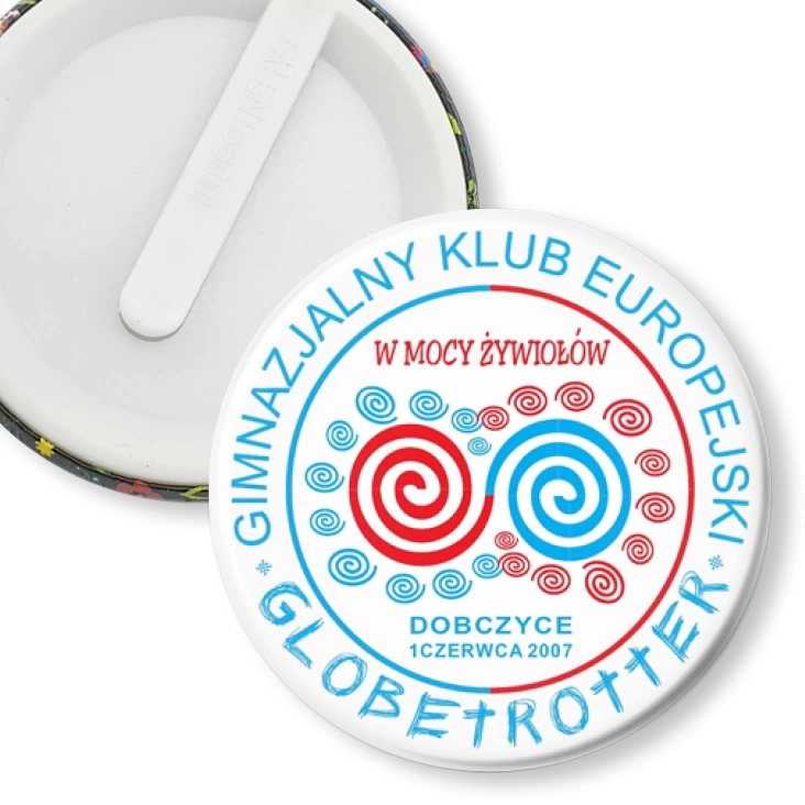 przypinka klips W mocy żywiołów - Dobczyce 2007