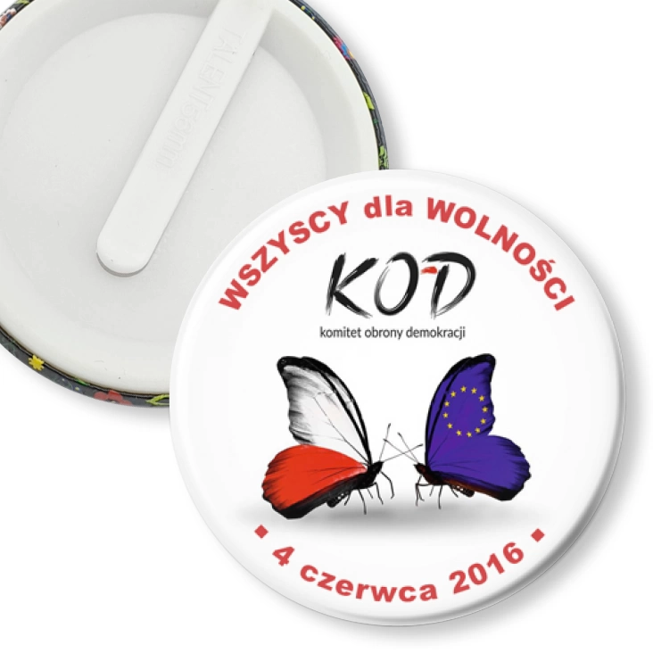 przypinka klips Wszyscy dla wolności