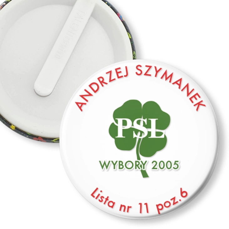 przypinka klips Wybory 2005
