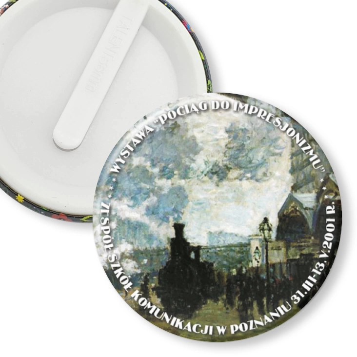 przypinka klips Wystawa Pociąg do impresjonizmu